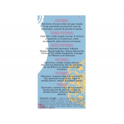 Indischer Weihrauch, 100% natürlich "Hohe Tradition" - Weiches Patchouli - 20 pces - Les encens du monde