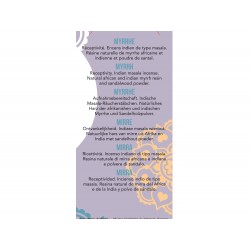 Indischer Weihrauch, 100% natürlich "Hohe Tradition" - Myrrhe - 20 pces - Les encens du monde