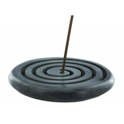 Porte-encens "Feng-Shui" en pierre taillée à la main - Les encens du monde