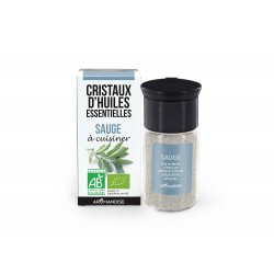 Cristaux d'huiles essentielles BIO à cuisiner, Sauge - Aromandise