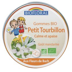 Gomme pour enfants BIO aux Fleurs de Bach, Petit tourbillon, calme et apaise - 45g - Biofloral