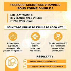Vitamina D3 naturale liposolubile - 50ml, 160 giorni - Solage