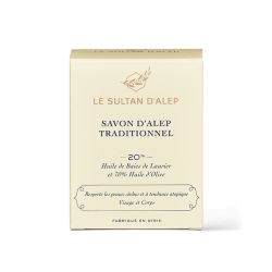 Aleppo-Seife, 20% Lorbeeren, 70% Olive - 200g - Le Sultan d'Alep