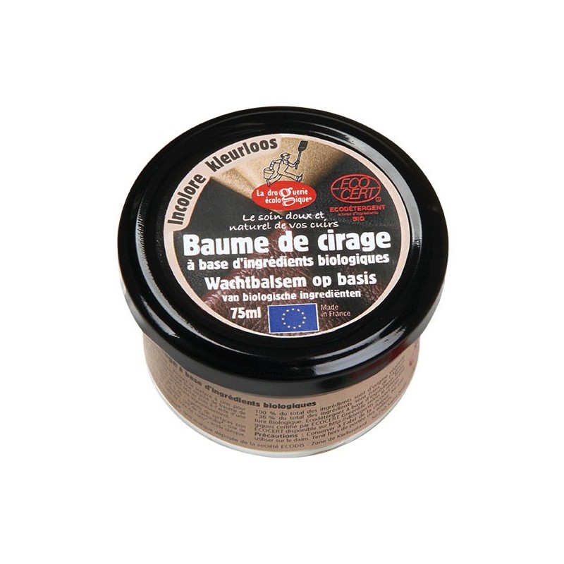 Balsamo lucidante per scarpe biologico, Incolore - 75ml - La Droguerie écologique