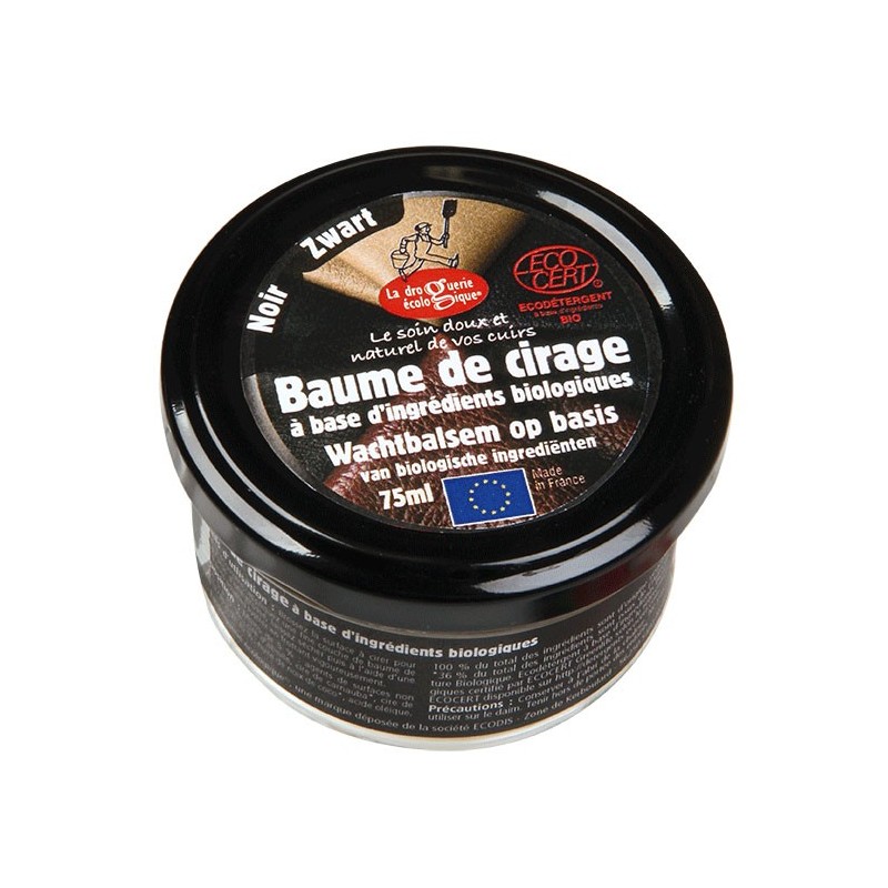Balsamo lucidante per scarpe biologico, Nero - 75ml - La Droguerie écologique