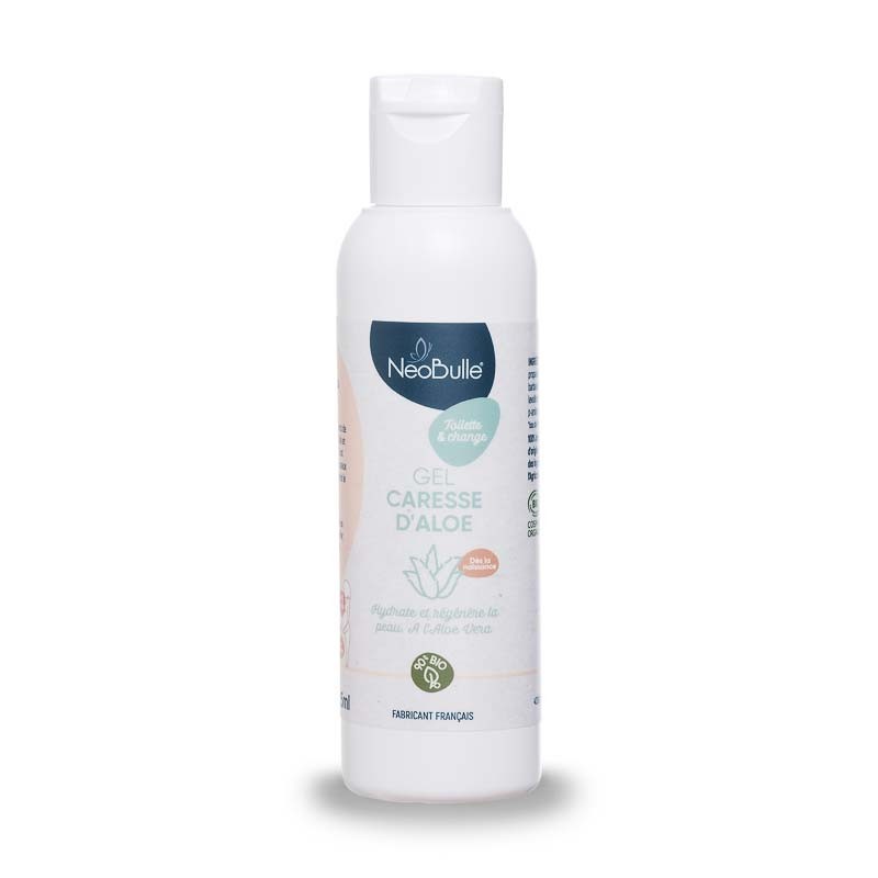 Caresse d'Aloe, Gel de pulpe d'Aloe Vera Bio hydratant - 125ml - NéoBulle
