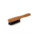 Brosse à barbe artisanale, Pur Sanglier et bois de Poirier, avec manche - Gentleman Barbier