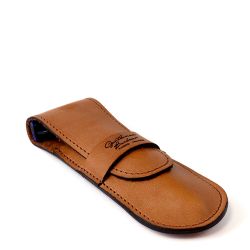 Pochette en cuir véritable pour rasoir mécanique (Sécurité, Mach3® et Fusion™) - Gentleman Barbier