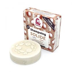 Shampoing solide pour cheveux secs - Coco et vanille - 70g - Lamazuna