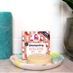 Shampoo solido per capelli secchi - Cocco e vaniglia - 70g - Lamazuna