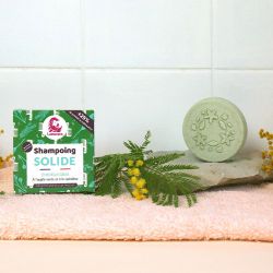 Festes Shampoo für fettiges Haar - Grüne Tonerde und Spirulina - 70g - Lamazuna