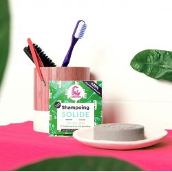 Shampoo solido per capelli grassi - Argilla verde e spirulina - 70g - Lamazuna
