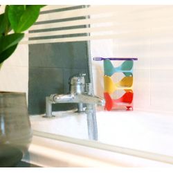 Organisateur pour cosmétiques solides, durable et écoconçu - Bleu, version Visage - Lamazuna