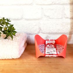 Solider, langlebiger und umweltfreundlicher Kosmetik-Organizer - Rot, Haar Version - Lamazuna