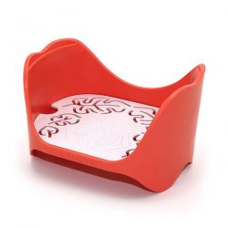 Organisateur pour cosmétiques solides, durable et écoconçu - Rouge, version Cheveux - Lamazuna