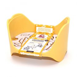 Solider, langlebiger und umweltfreundlicher Kosmetik-Organizer - Gelb.  Version für den Körper - Lamazuna