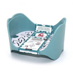 Organisateur pour cosmétiques solides, durable et écoconçu - Bleu, version Visage - Lamazuna