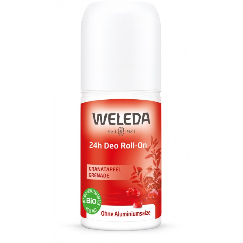 Deo Roll-on biologico, Melograno 24h - 50ml - Weleda