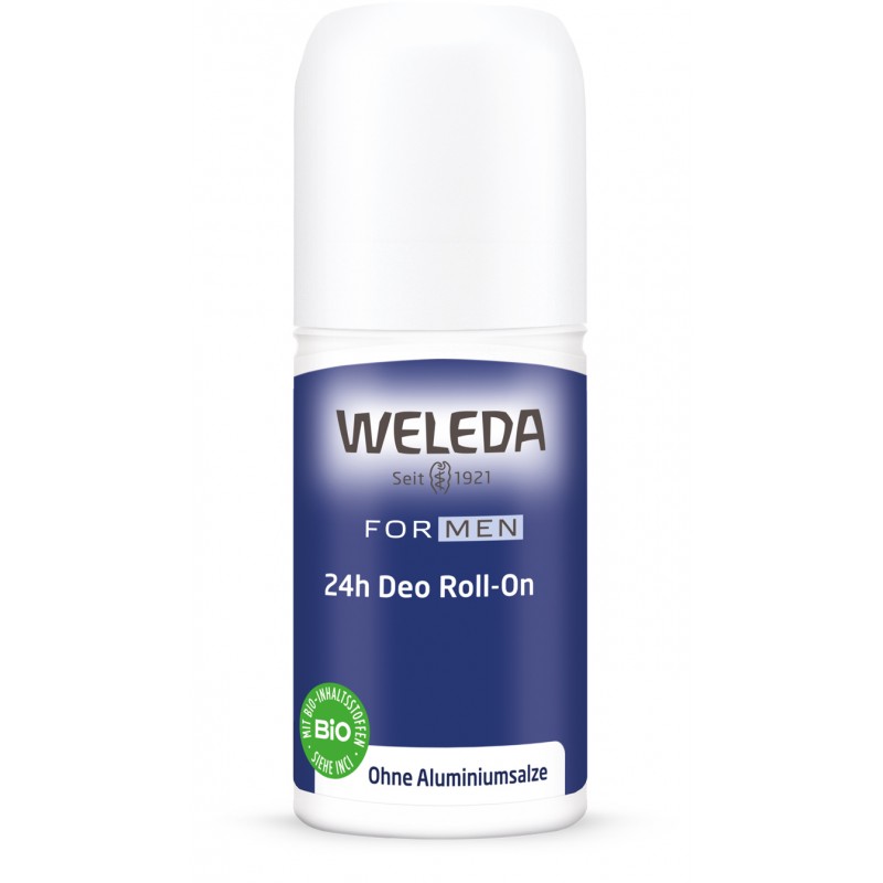Deo Roll-on biologico, Uomo 24h - 50ml - Weleda