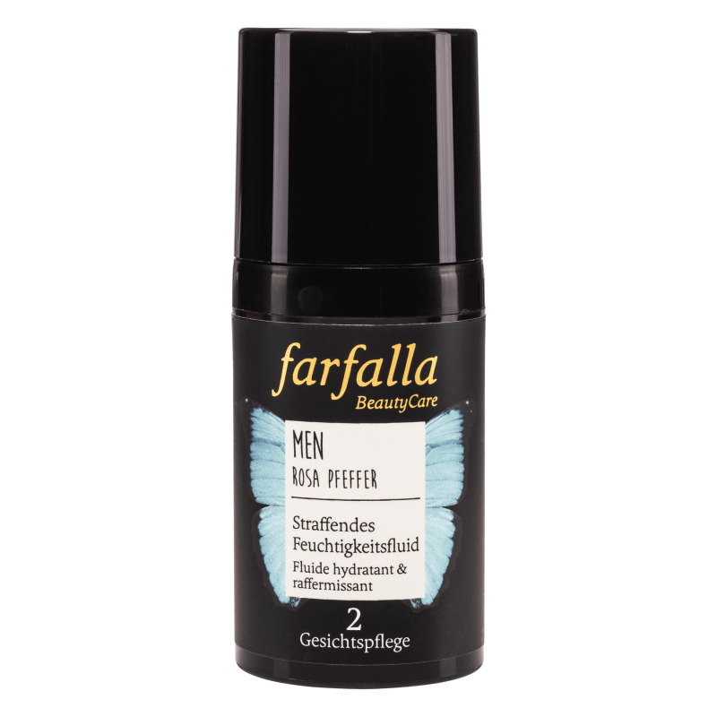 Rosa Pfeffer, Straffendes Feuchtigkeitsfluid für Männer - 30ml - Farfalla