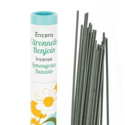 Encens végétal Japonais, Herbosense, 100% naturel -  Citronnelle, Benjoin  - 30pces - Les Encens du Monde 