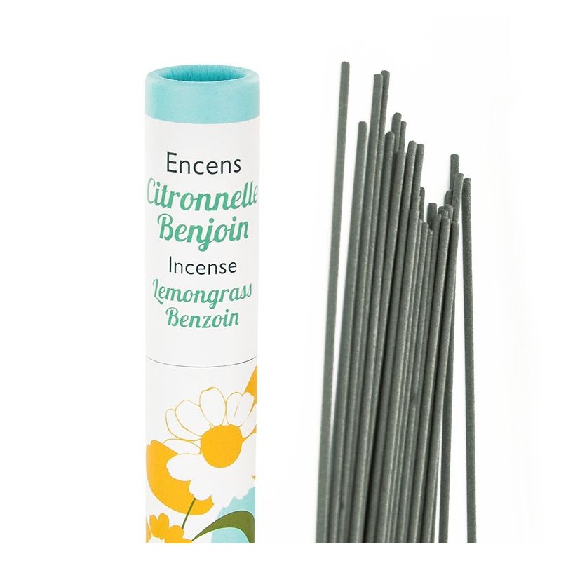 Japanische Pflanze Weihrauch, Herbosense, 100% natürlich - Citronella, Benzoe - 30pces - Les Encens du Monde