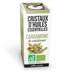 Cristaux d'huiles essentielles BIO à cuisiner, Cardamone - 10g - Aromandise 