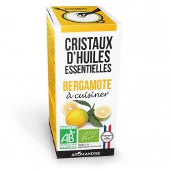 Cristaux d'huiles essentielles BIO à cuisiner, Bergamote - 10g - Aromandise 