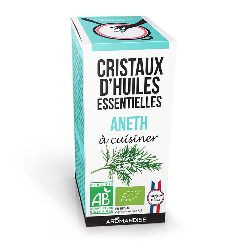 Bio-Ätherisches Öl Kristalle für das Kochen, Dill - 10g - Aromandise