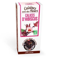 Fleurs à croquer BIO, Pétales d'Hibiscus - 30g - Aromandise
