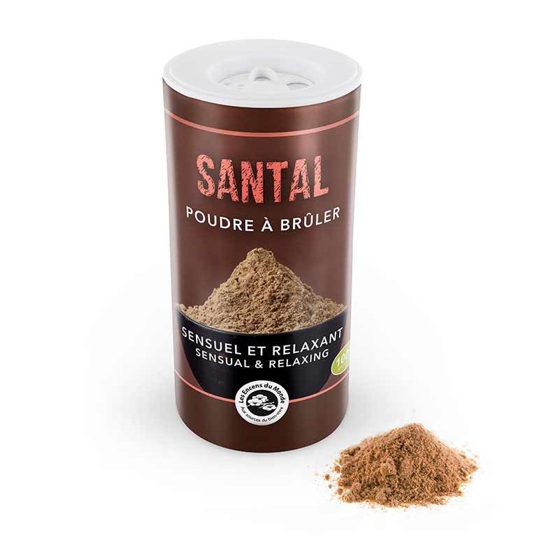 Poudre de bois aromatique de Santal - 40g - Les encens du monde (Aromandise)