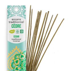 Encens Indiens, 100% naturels "Haute tradition" - Cèdre - 20 pces - Les encens du monde