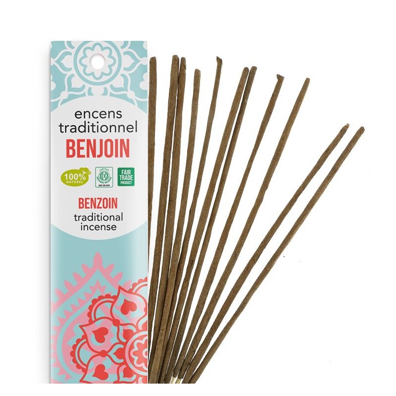 Incenso indiano, 100% naturale "Alta tradizione" - Benjoin - 20 pces - Les encens du monde
