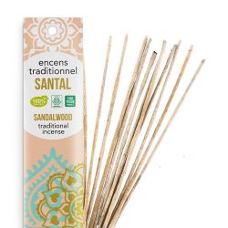 Encens Indiens, 100% naturels "Haute tradition" - Santal suprême - 18 pces - Les encens du monde