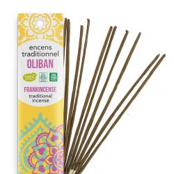 Encens Indiens, 100% naturels "Haute tradition" - Oliban - 20 pces - Les encens du monde