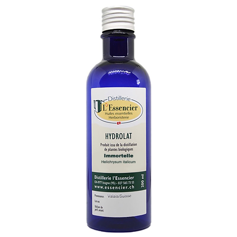 Idrolato commestibile di Immortella (Elicriso) biologico del Vallese - 200 ml - L'essencier