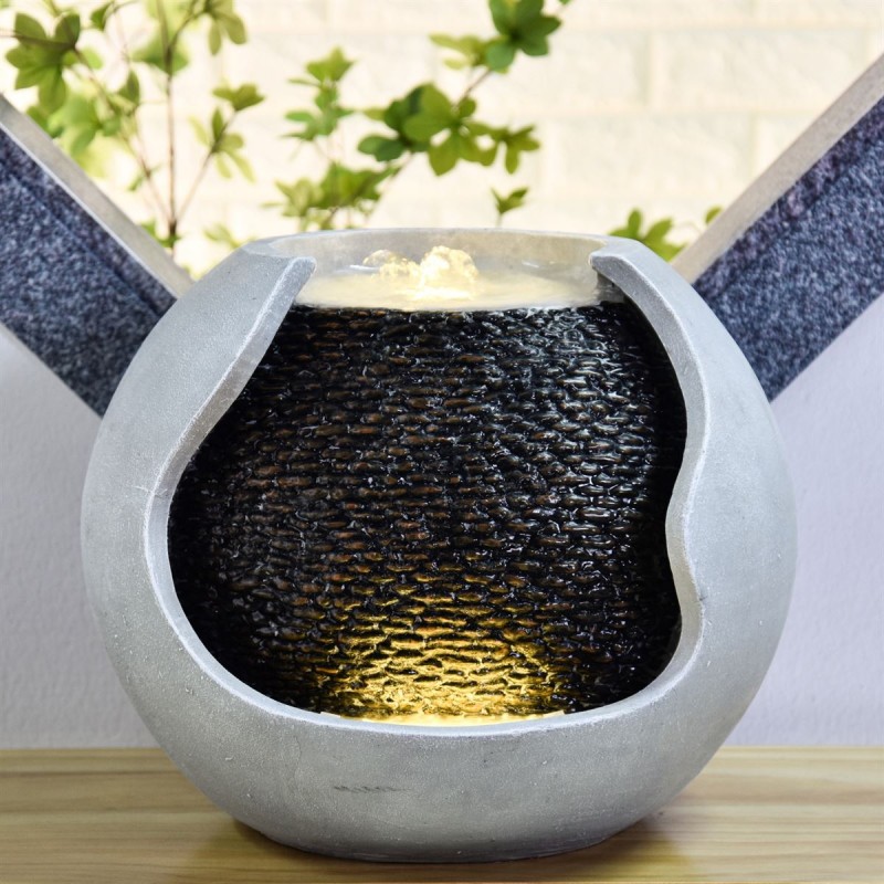 Wasserfontäne - "Moderna Andy" mit reinem zeitgenössischem Design - Zen'Light