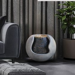 Wasserfontäne - "Moderna Andy" mit reinem zeitgenössischem Design - Zen'Light