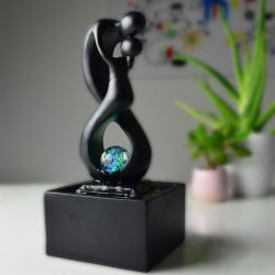 Fontana d'acqua - "Amor" Nero (con luce LED e palla) - Zen'Light