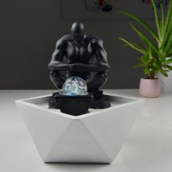 Fontana d'acqua - "Moderne Mister" (con luce LED e palla) - Zen'Light