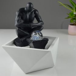 Fontana d'acqua - "Moderne Mister" (con luce LED e palla) - Zen'Light