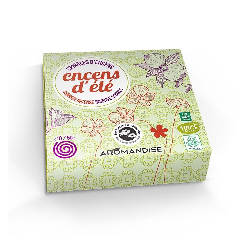 Incenso estivo - Spirali d'incenso - 10 spirali da 5h - Les encens du monde