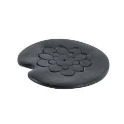 Schwarzer "Lotus" Stein-Räucherstäbchen-Halter - Les encens du monde