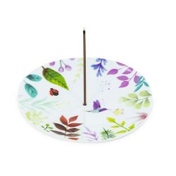 Coupelle porte-encens "Eden" en porcelaine - Les encens du monde