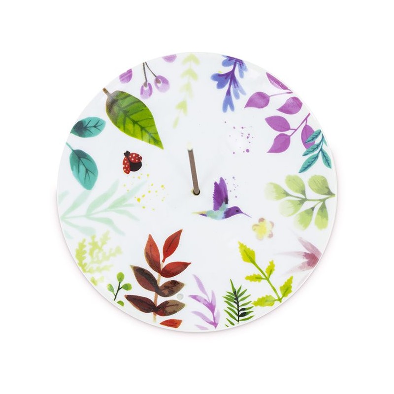 Coupelle porte-encens "Eden" en porcelaine - Les encens du monde