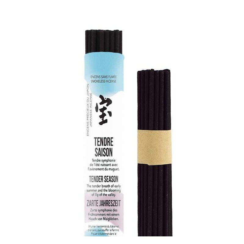 Rauchlose kurze japanische Weihrauchrollen, TENDER-SEASON - 35x 30 min. - Les encens du monde