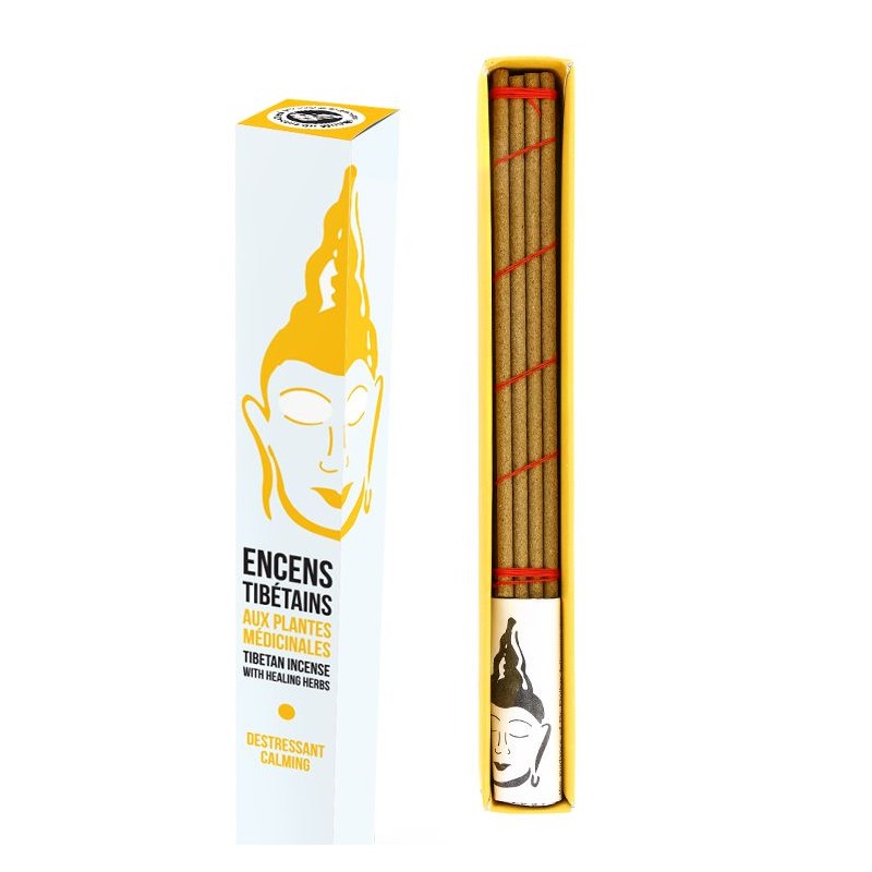 Incenso tibetano con piante medicinali - Lotus, de-stressante - 16x 45min. - Incenso del mondo
