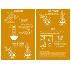 Geflochtener weißer Salbei aus Kalifornien - 13x3,5cm - Les encens du monde