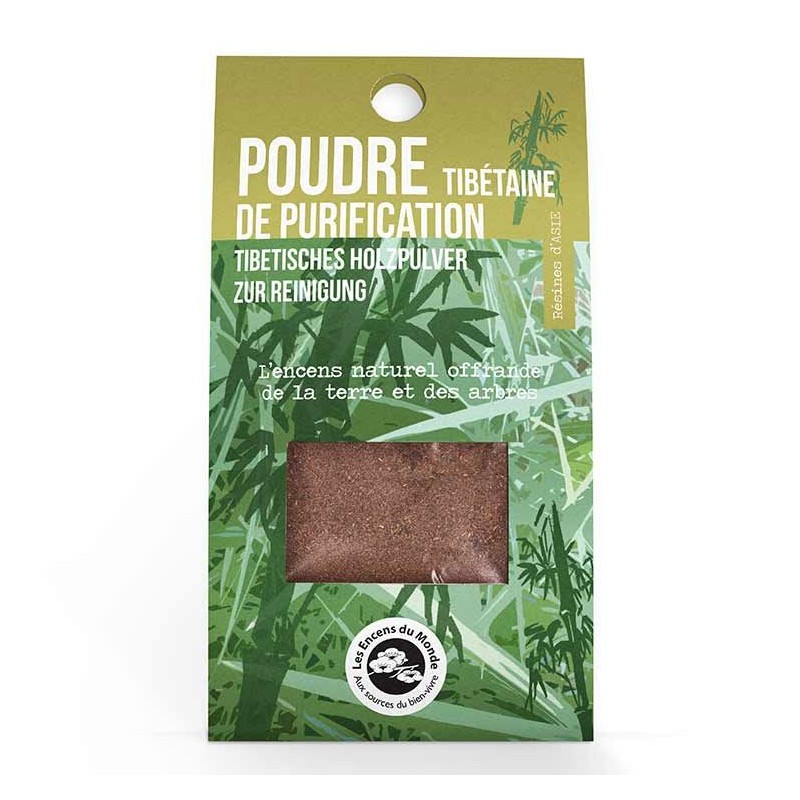 Poudre tibétaine de purification spirituelle (encens naturel) - 40g - Les encens du monde