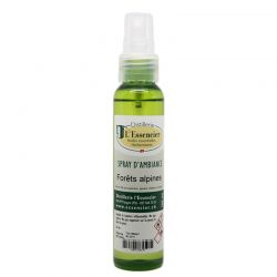 Spray d'ambiance artisanal "Forêts alpines" aux huiles essentielles du Valais - 100ml - L'essencier